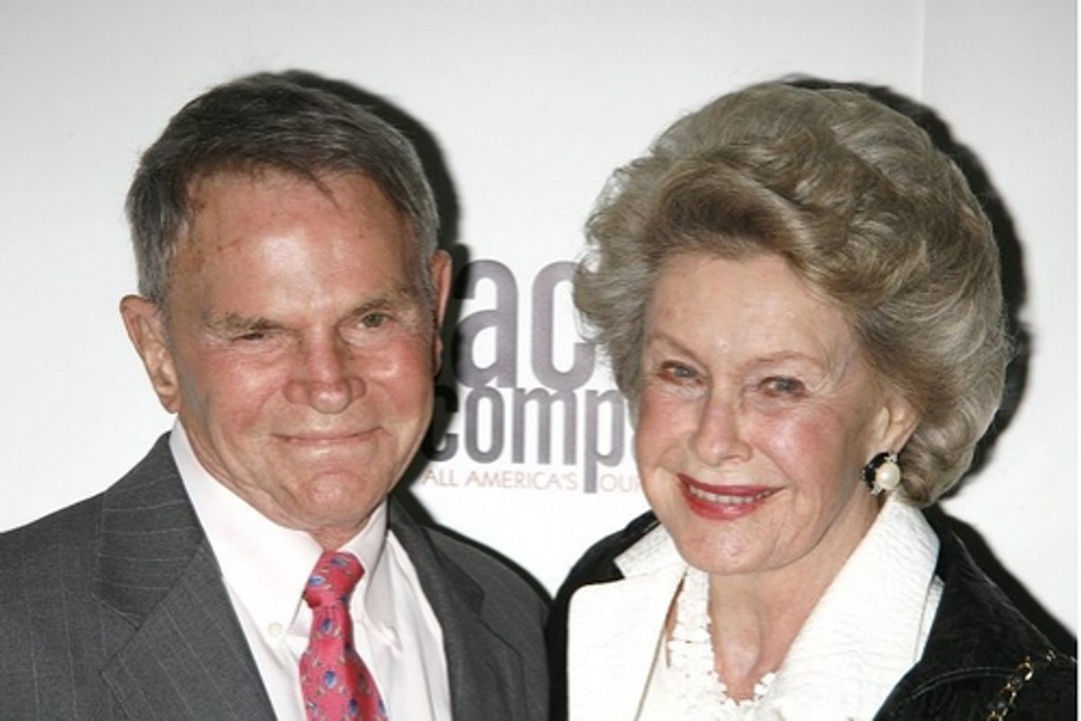 Ted Hartley and Dina Merrill