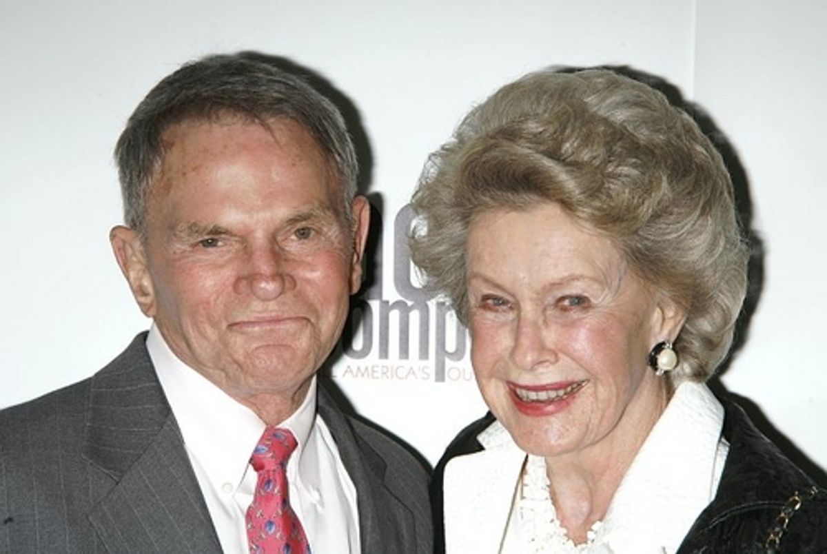 Ted Hartley and Dina Merrill
