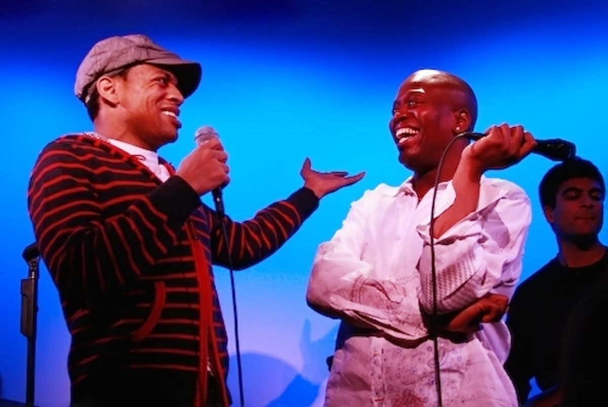 Tituss Burgess and Derrick Baskin
 at 