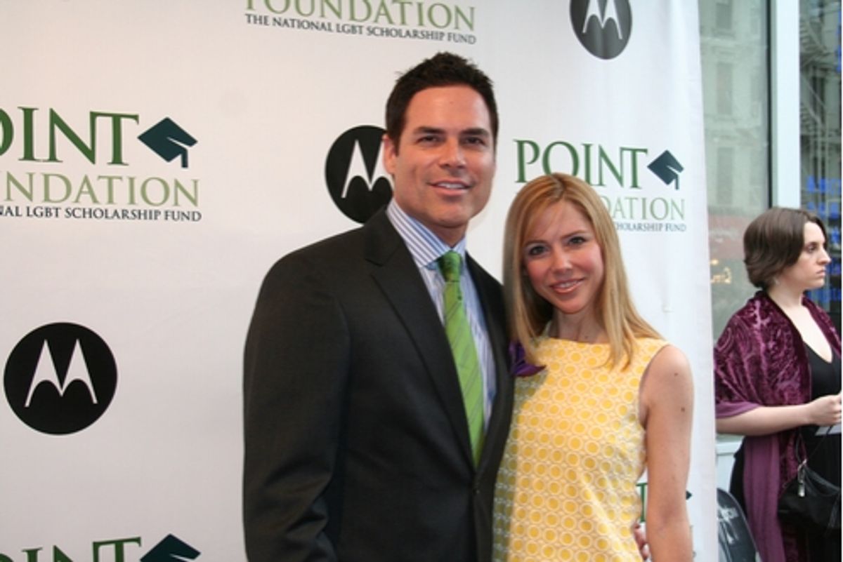Jorge Valencia and Kerry Butler at Point Foundation Honors the Arts