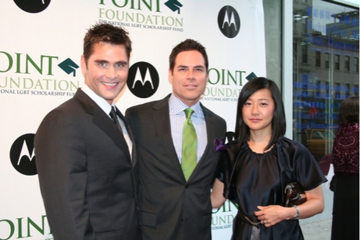 Jack Mackenroth (Bravo TV's Project Runway), Jorge Valencia and Victorya Hong (Bravo TV's Project Runway) at Point Foundation Honors the Arts