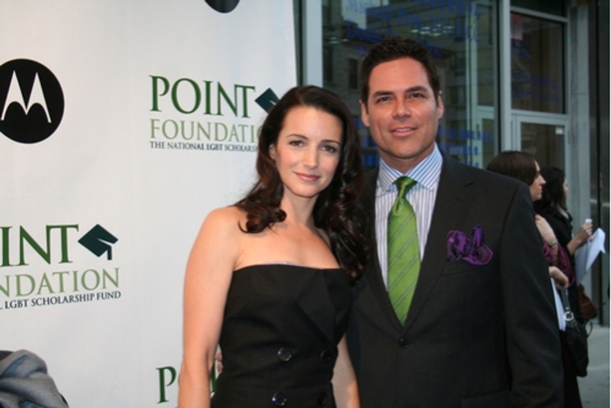 Kristin Davis and Jorge Valencia at Point Foundation Honors the Arts