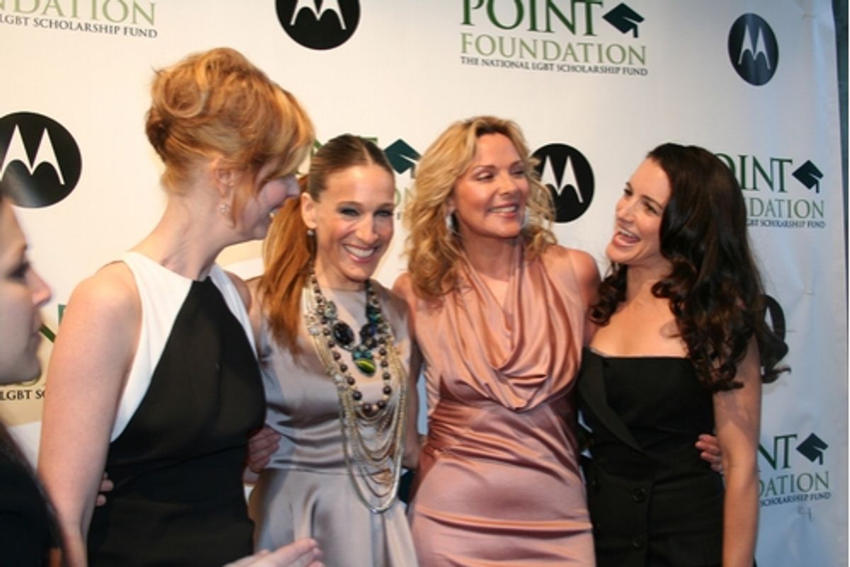 Cynthia Nixon, Sarah Jessica Parker, Kim Cattrall and Kristin Davis at 