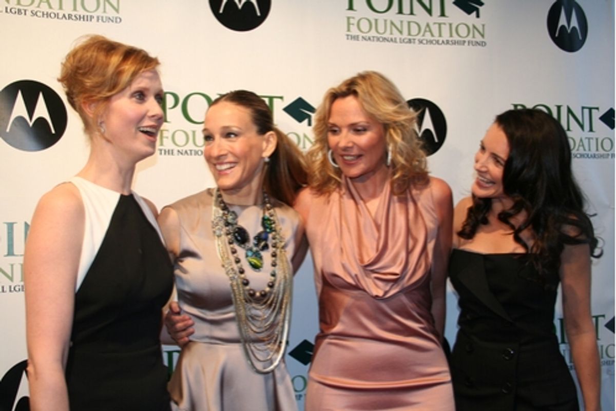 Cynthia Nixon, Sarah Jessica Parker, Kim Cattrall and Kristin Davis at 