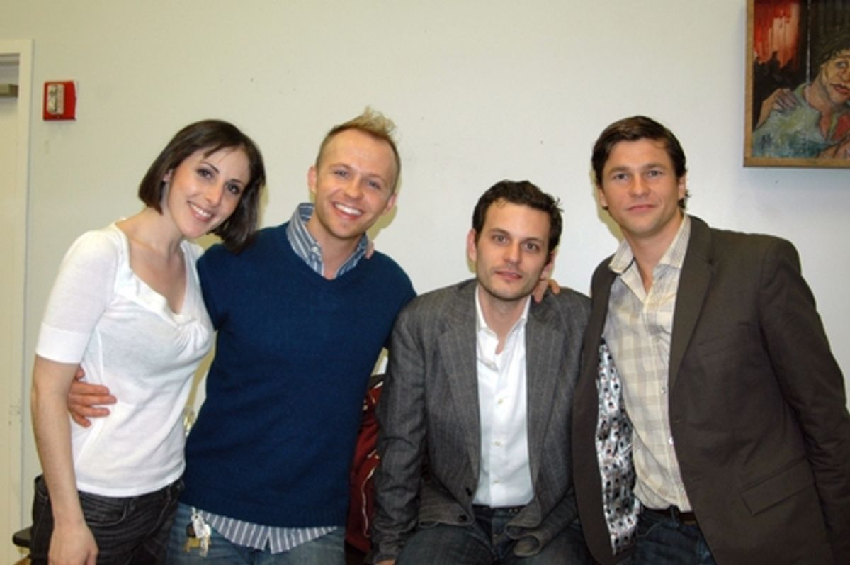 Anna Ty Bergman, Marty Thomas, Wayne Wilcox, David Burtka
 at 
