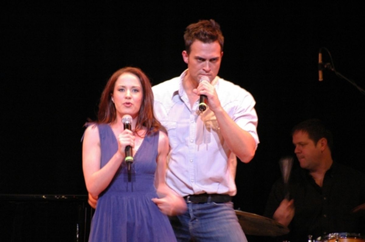 Sierra Boggess and Cheyenne Jackson
 at 