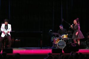 Kendrick Jones and Natalie Venetia Belcon
 Photo