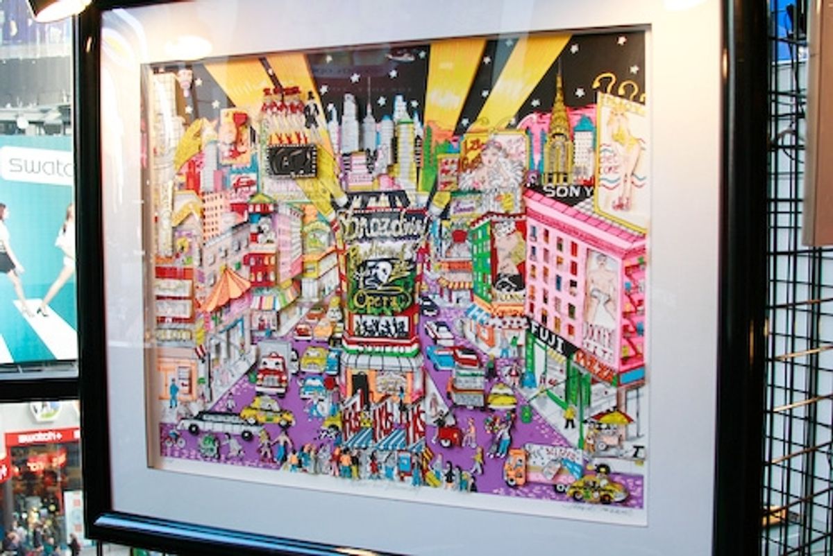 The work of Charles Fazzino at Charles Fazzino Exhibition at The Minskoff