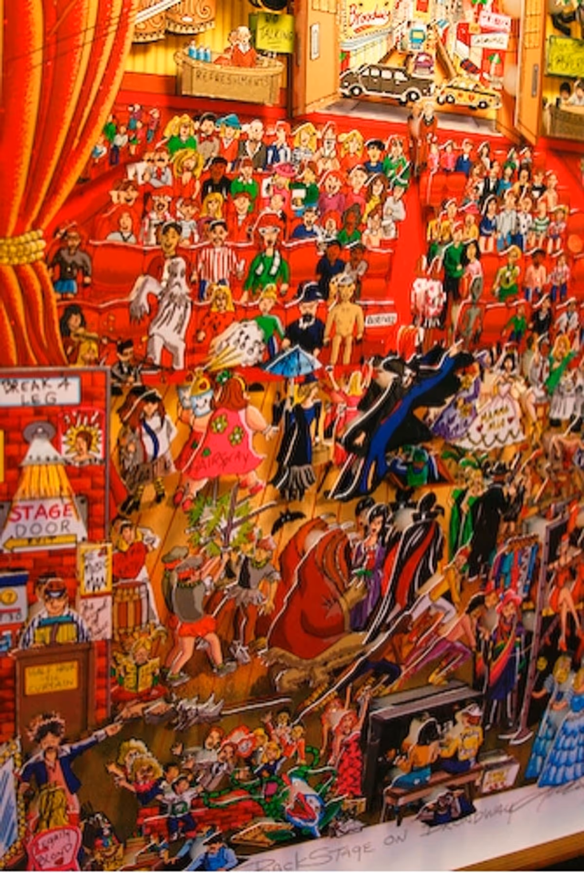The work of Charles Fazzino at Charles Fazzino Exhibition at The Minskoff