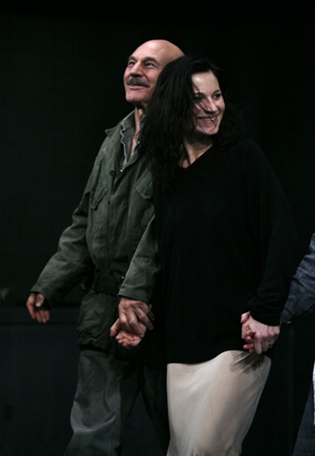 Patrick Stewart and Kate Fleetwood at 