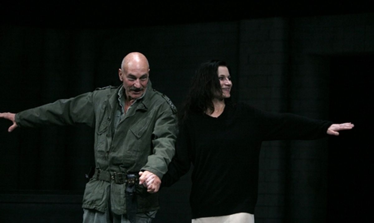 Patrick Stewart and Kate Fleetwood at 