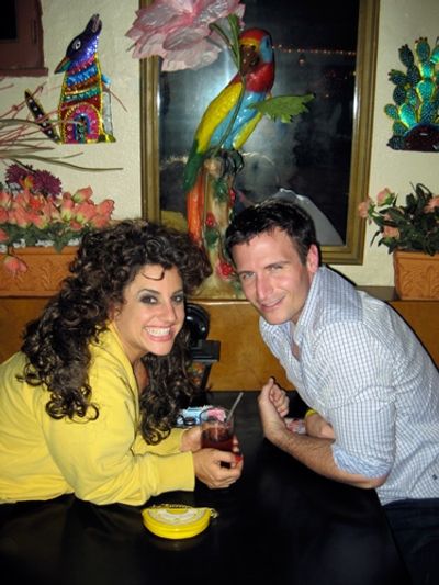Marissa Jaret Winokur: "John Hill and I celebrated my 'not getting the boot'
with yu Photo