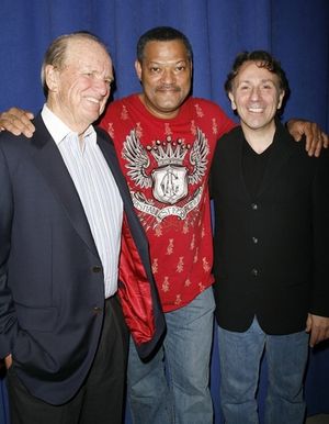 George Stevens, Laurence Fishburne and Leonard Foliga Photo
