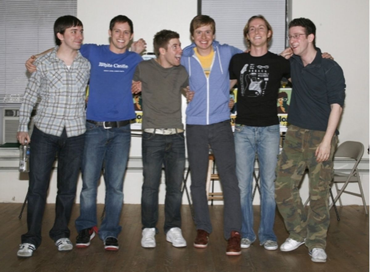 James Gardiner, Andrew C. Hall, Jesse JP Johnson, Steven Booth, Adam Halpin and Nick Blaemire at 