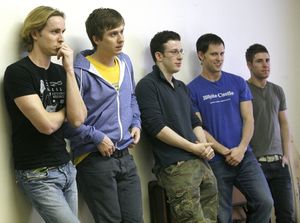 Adam Halpin, Steven Booth, Nick Blaemire, Andrew C. Hall and Jesse JP Johnson Photo