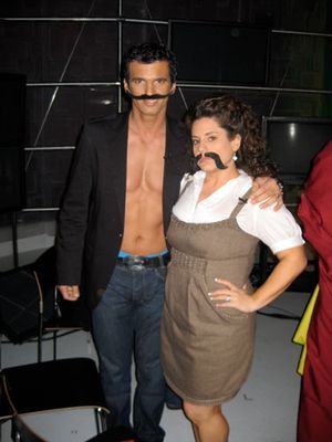 Marissa Jaret Winokur: "Tony and I went over to "TALK SOUP"
on E! and did a silly fu Photo