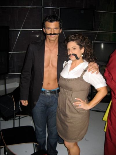 Marissa Jaret Winokur: "Tony and I went over to "TALK SOUP"
on E! and did a silly fu Photo