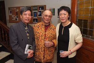 Deputy Ambassador Bui The Giang, Ernest Abuba, Pan Asian Artistic Director Tisa Chang Photo