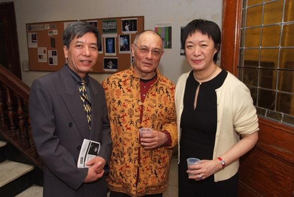 Deputy Ambassador Bui The Giang, Ernest Abuba, Pan Asian Artistic Director Tisa Chang Photo