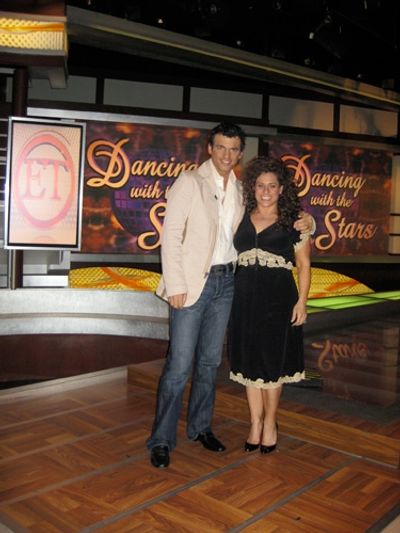 Marissa Jaret Winokur and Tony Dovolani: "We interviewed each other on ET!
It airs t Photo