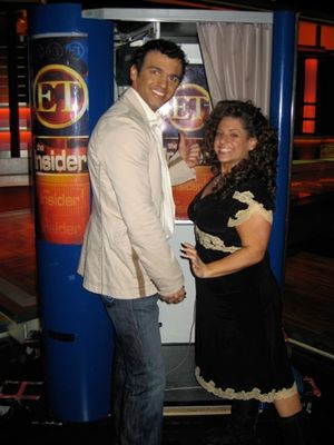 Marissa Jaret Winokur and Tony Dovolani: "...and then we played in the
ET Photo Booth!" @ BroadwayWorld Marissa Jaret Winokur and Tony Dovolani: "...and then we played in the
ET Photo Boot Photo