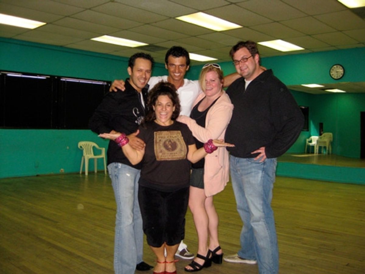 Marissa Jaret Winokur: 'Win With Winokur! We had an audience at our
rehearsal today to help me let loose. You may recognize Broadway
diva Cathy Trien. She flew in for support! at 