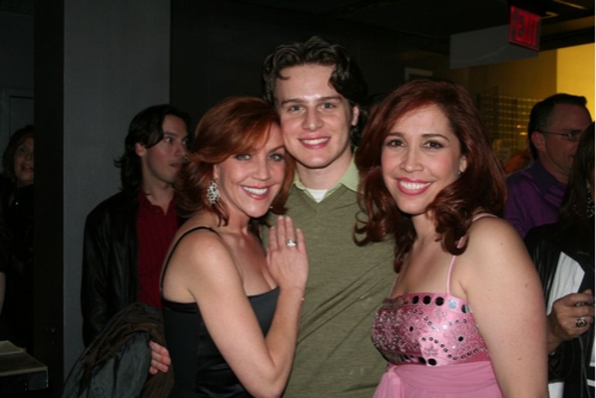 Andrea McArdle (Annie, Beauty and the Beast), Jonathan Groff and AndrÃ©a Burns at The Actors Fund Seth's Broadway 101