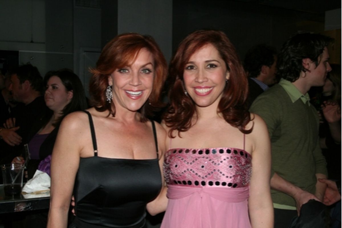 Andrea Martin and AndrÃ©a Burns at The Actors Fund Seth's Broadway 101
