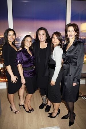 Rosie O\'Donnell and The SJP Properties Sales Team Photo