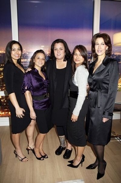 Rosie O\'Donnell and The SJP Properties Sales Team Photo