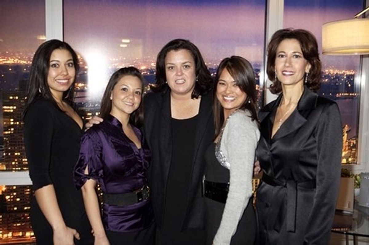 Rosie O'Donnell and The SJP Properties Sales Team at 