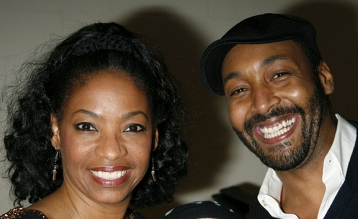 Adriane Lenox and Jesse L. Martin at Backstage At The Our Time Awards