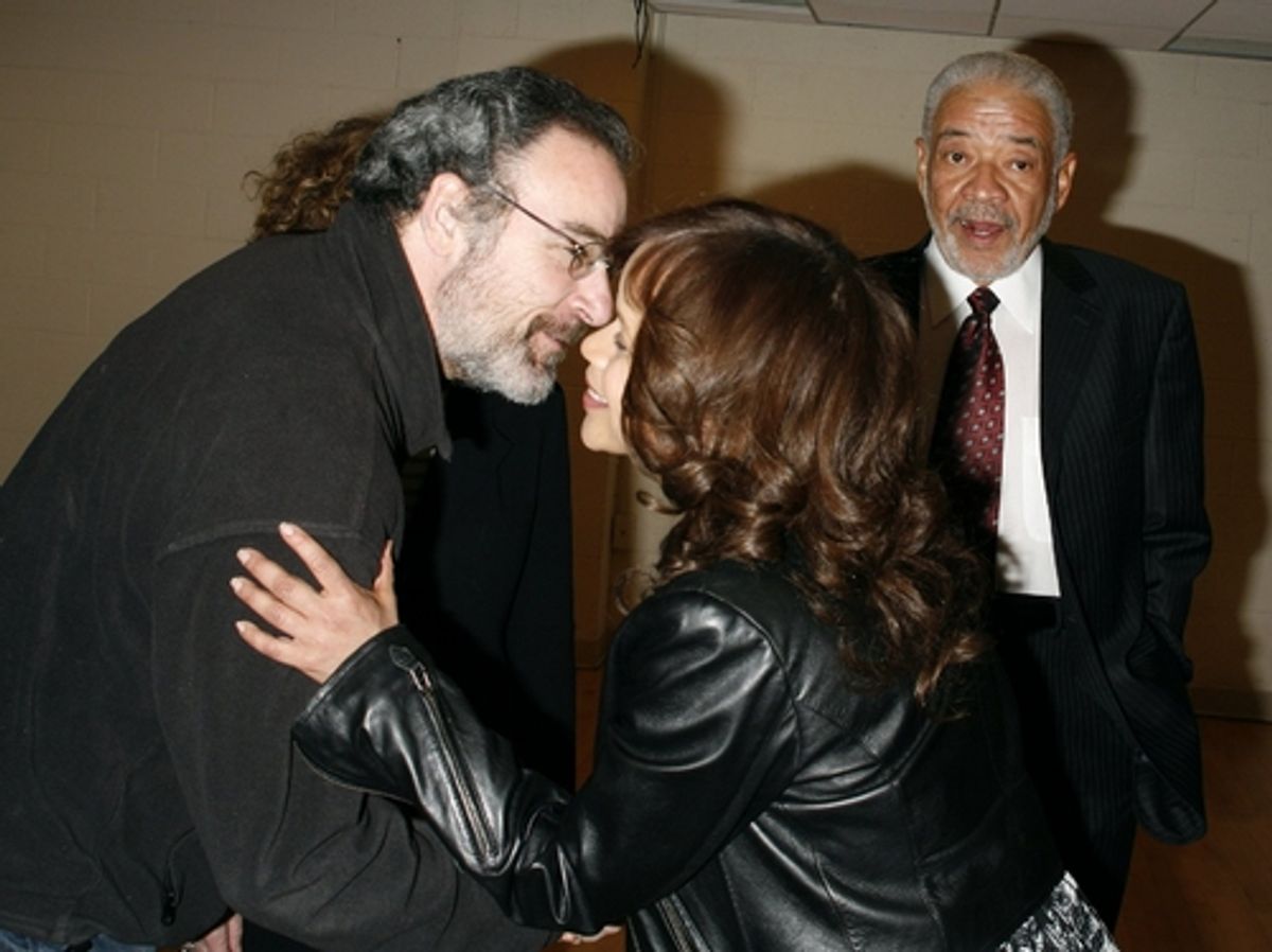 Mandy Patinkin and Rosie Perez at Backstage At The Our Time Awards