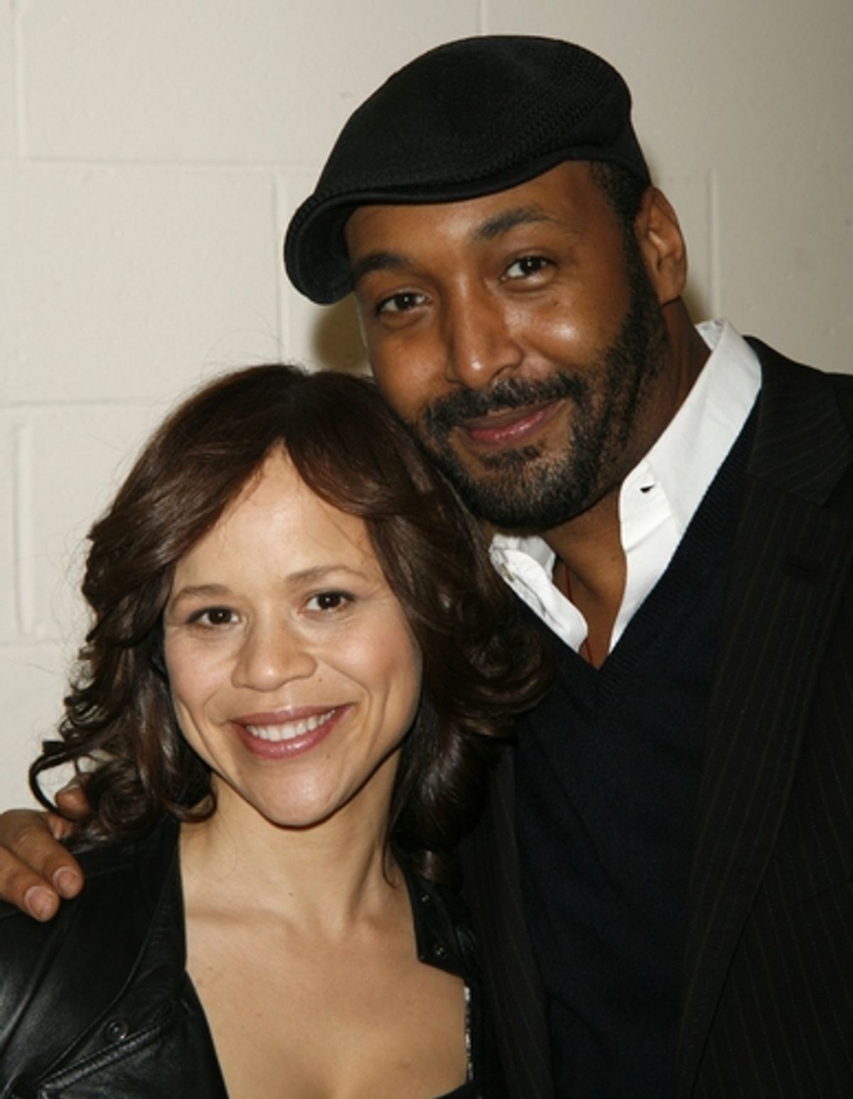 Rosie Perez and Jesse L. Martin at Backstage At The Our Time Awards
