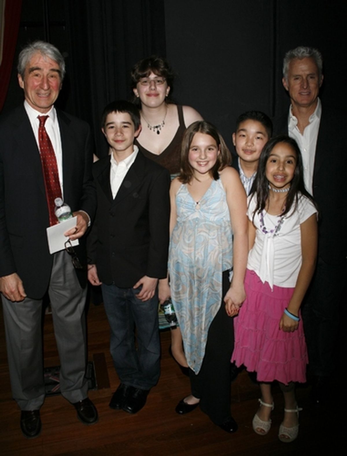 Sam Waterston, John Slattery and the Our Time Company at Backstage At The Our Time Awards