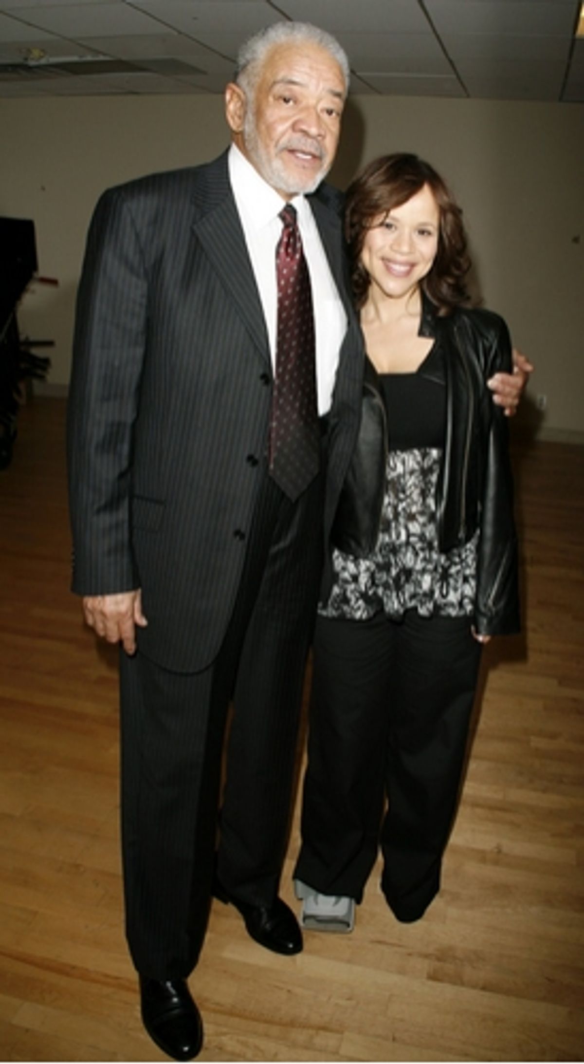 Bill Withers and Rosie Perez at Backstage At The Our Time Awards