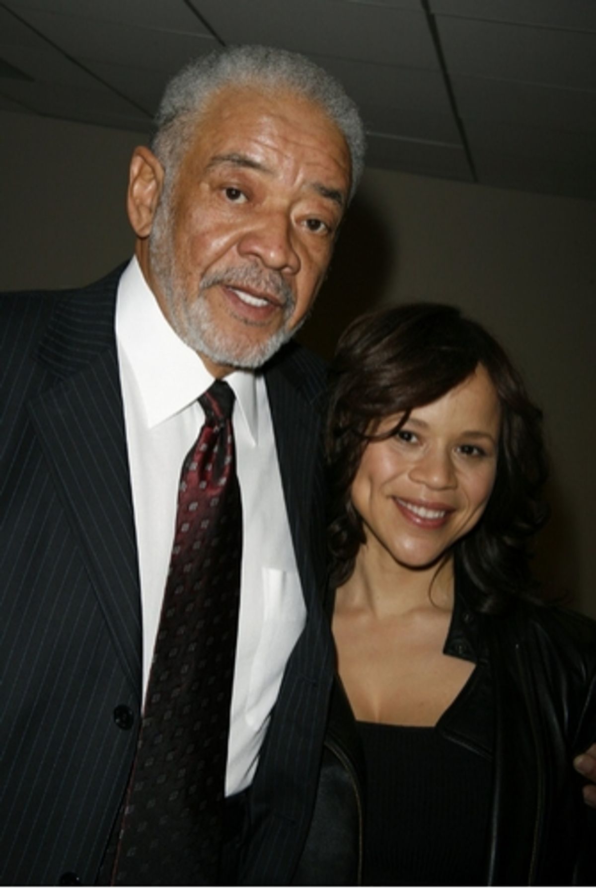 Bill Withers and Rosie Perez at Backstage At The Our Time Awards
