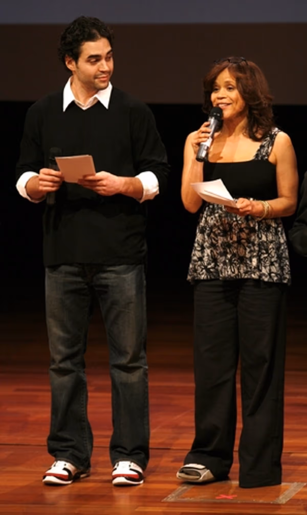 Ramon Rodriguez and Rosie Perez at Our Time Awards Performance