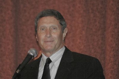 Bill Haber accepting the award for Best New Touring Musical-Spamalot
 Photo