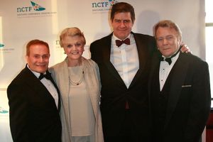 Jerry Herman, Angela Lansbury, James Turley, Don Pippin
 Photo
