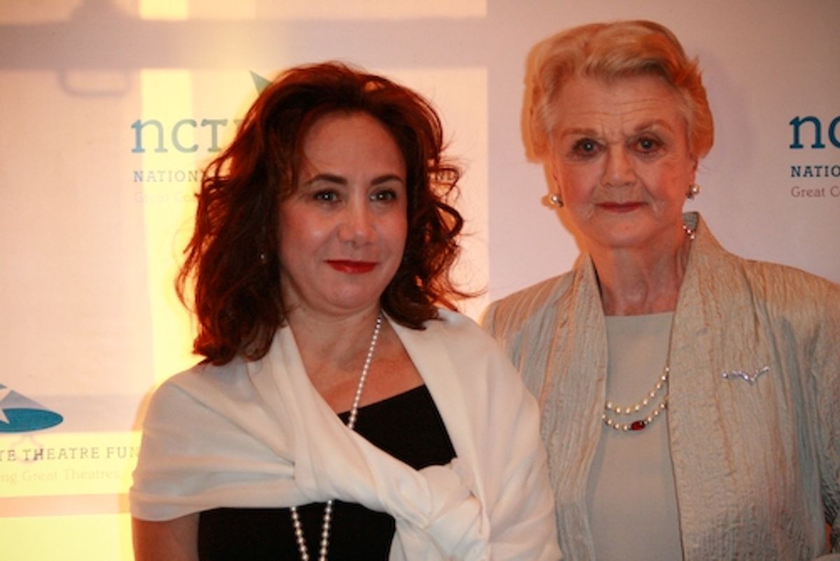 Rena M. DeSisto (Global Arts & Culture Executive, Bank of America), Angela Lansbury --- Bank of America was honored with the Corporate Leadership Award. at 