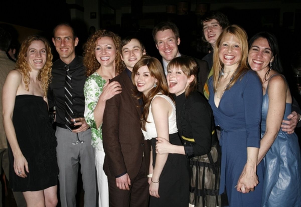 Liz Flahive, Joel Van Liew, Julie White, Tobias Segal, Arija Bareikis, Brian Hutchison, Jenni Barber, Will Rogers, at 