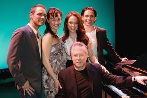 Josh Strickland, Ashley Brown, Sierra Boggess, Sean Palmer, and Alan Menken Photo