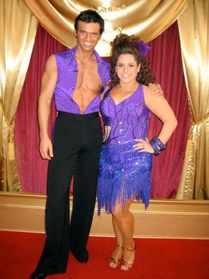 Marissa Jaret Winokur and Tony Dovolani: "Me and Tony backstage -
right before we danced! I was super nervous!
But Tony really pulled me through this week!" @ BroadwayWorld Marissa Jaret Winokur and Tony Dovolani: "Me and Tony backstage -
right before we da Photo
