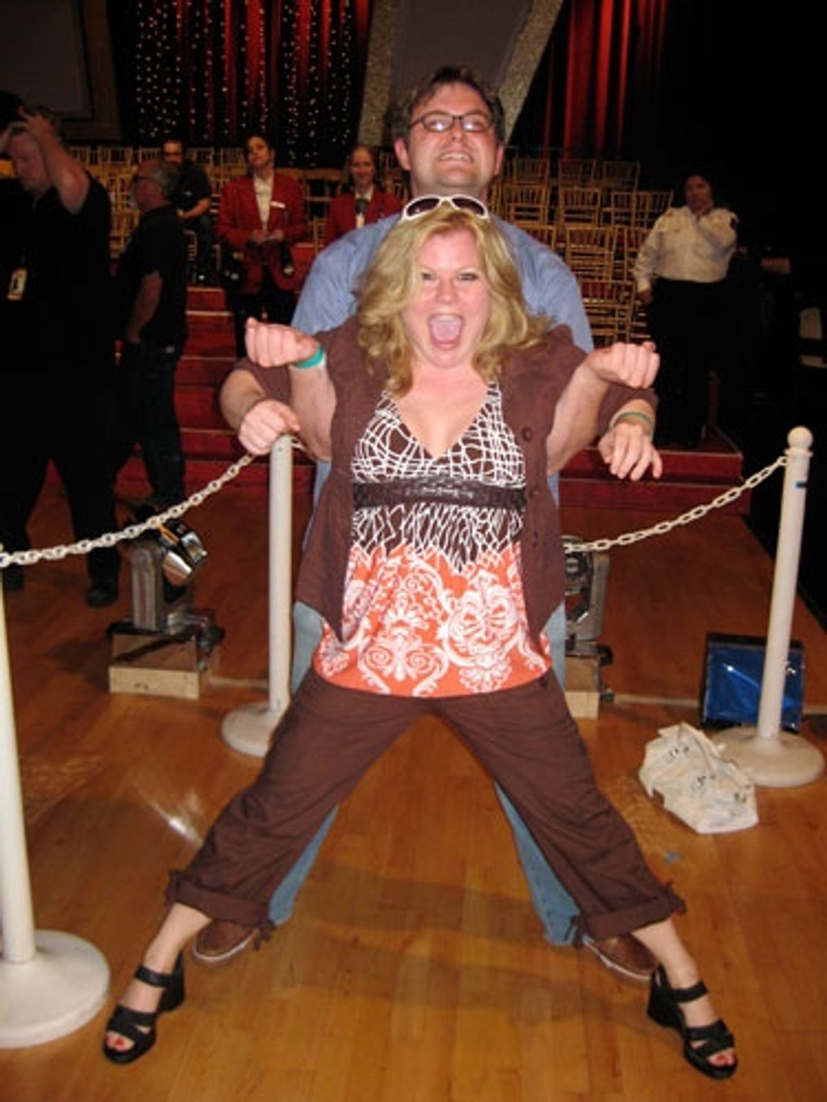 Cathy Trien doing my dance! Mouth open and all! at 