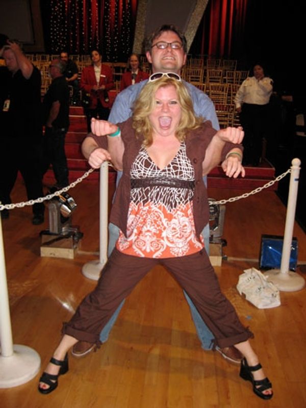 Cathy Trien doing my dance! Mouth open and all! Photo