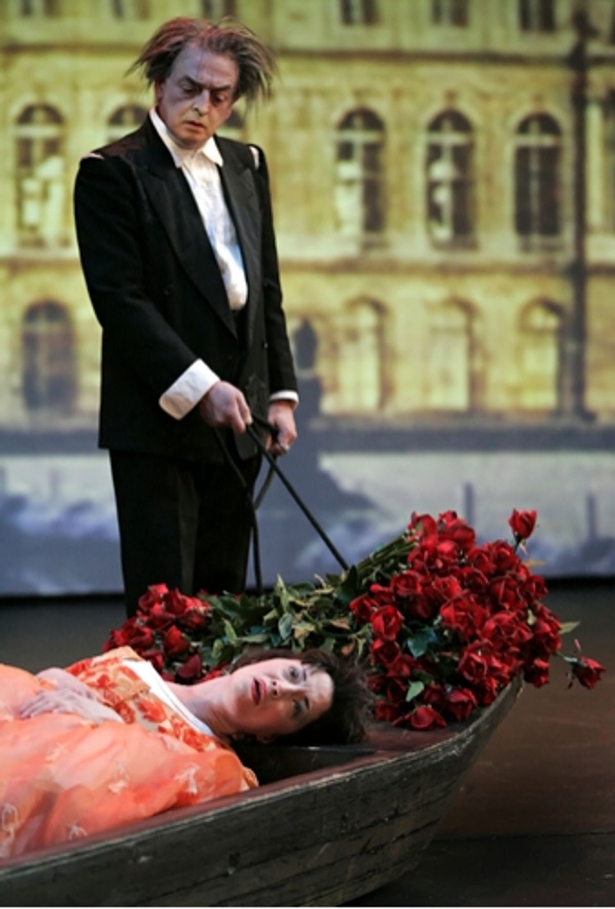 Dominique Serrand and Jennifer Baldwin Peden at 