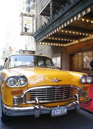 Tom Wopat drives Vintage Cab Photo