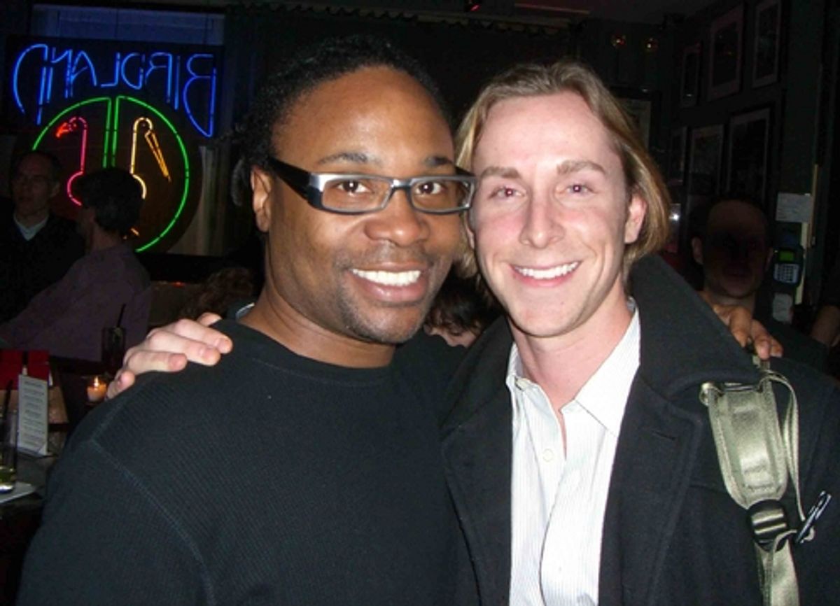Billy Porter and Adam Halpin at 