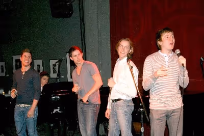 Jesse J.P. Johnson, Andrew C. Call, Adam Halpin and Steven Booth Photo